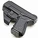 BrotherCraft Kydex Claw Holster for Glock 19/19x/23/32/45 gen 3/4/5- IWB/AIWB with Removable RCS Claw Concealment Wing, Adjustable Cant and Ride Height- Made in The USA (Black, Right-Handed)