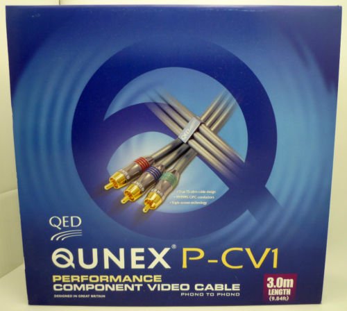 QED Qunex P-cv1 3 Meter Component Video Cable
