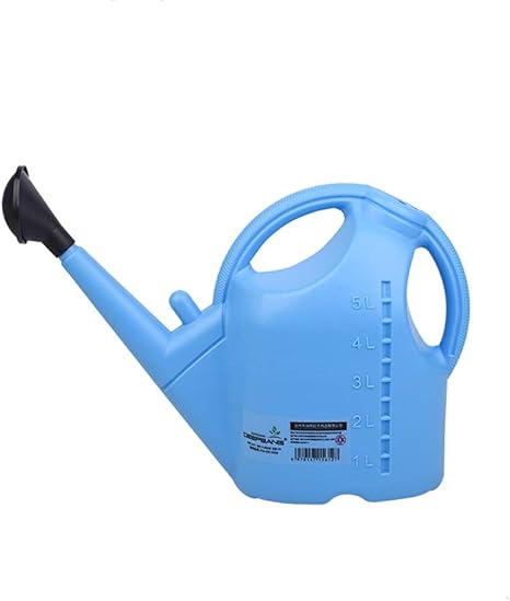 Amazon Co Jp ガーデニングツール じょうろは環境に優しいppのプラスチック園芸じょうろの世帯のシャワーの鍋の長い口の滴りの植木鉢のじょうろ の大容量5リットルを厚くすることができます Color Blue Diy 工具 ガーデン