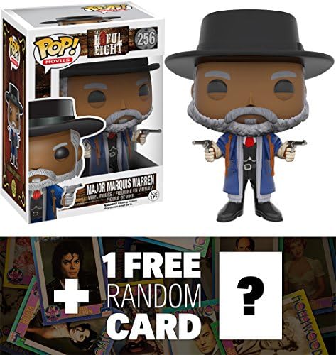 Major Marquis Warren: Funko POP! x The Hateful Eight Vinyl Figure + 1 FREE Official Hollywood themed Trading Card Bundle [74814]