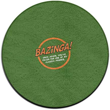 Bazinga White Text Doormat Personalized Welcome Mat