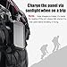 Ayyie Solar Charger Portable Charger Power Bank with 3-USB Outports & 21 LED Flashlights, 8000mAh Backup Battery Pack Phone Charger for Camping, Outdoor, Outside Activities