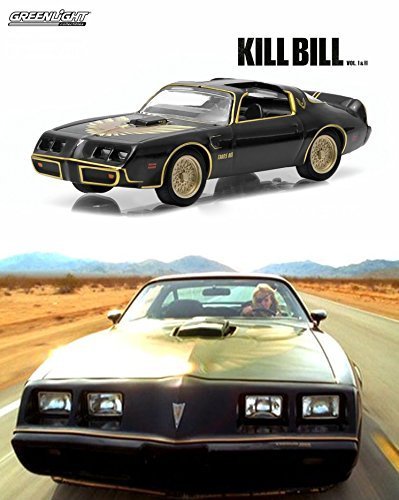 Kill Bill Set Trans-Am Challenger Hollywood Movie Series Pontiac Car Set - Part 1 & II Greenlight 1971 Dodge + 1979 Pontiac Firebird