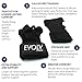 Cross Training Fitness Gloves by EVOLV - Strong Hand Protectors with Wrist Brace - Comfortable Grips for Gymnastics and WOD Cross Training - PRO Fitness Gear