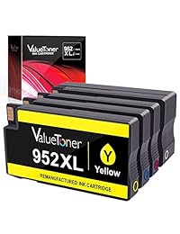 Valuetoner - Cartuchos de tinta remanufacturados de repuesto para impresora HP 952XL 952 XL 952 de alto rendimiento para OfficeJet Pro 8710 8720 7740 7720 8740 8715 8702 (1 negro, 1 cian, 1 magenta, 1 amarillo, 4 unidades)