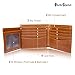 Oren Stone RFID Blocking Synthetic Leather Wallet for Men- Flipout ID, Travel Bifold, Excellent Credit Card Protector