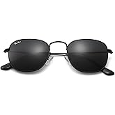 Pro Acme Square Sunglasses Glass Lens Vintage Metal Frame UV400 Protection Trendy Shade Sun Glasses