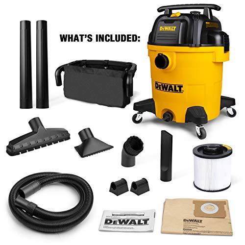 DeWALT 12 gallon Poly Wet/Dry Vac,Yellow,DXV12P Pricepulse
