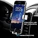 Cell Phone Holder for Car, BlueFit Car Phone Mount Air Vent, One Touch and Auto-Clamping for iPhone X 8/8s 7 Plus 6s Plus 6 SE Samsung Galaxy S8 Edge S7 S6 Note 8 5 and More Smartphone- Silver