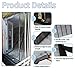 TheFitLife Double Door Magnetic Screen - Heavy Duty Mesh Curtain with Full Frame Hook & Loop Powerful Magnets, Snap Shut Automatically for Patio, Sliding Or Large Door (Fits Doors up to 60''x80'' Max)