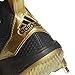 adidas Men's Adizero Afterburner V Baseball Shoe, black/gold metallic/gold metallic, 9.5 M US