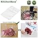 Food Vacuum Sealer Bags Precut, Food Storage Bags 100 Pack Pint Size 6