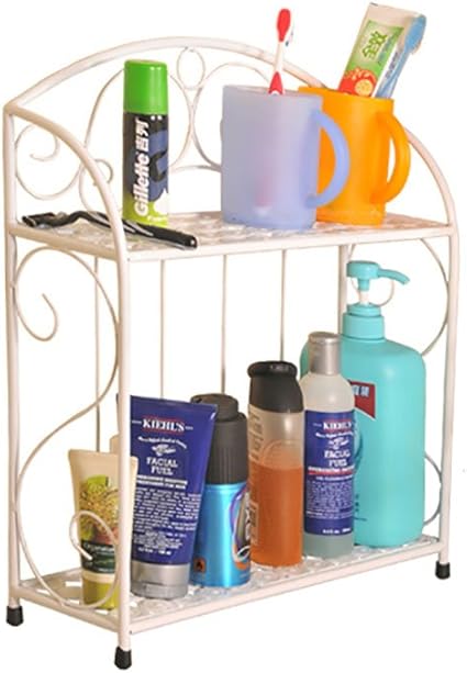 Amazon 多機能バスルームキッチンシェルフ化粧品棚 色 白 Hq 浴室用ラック