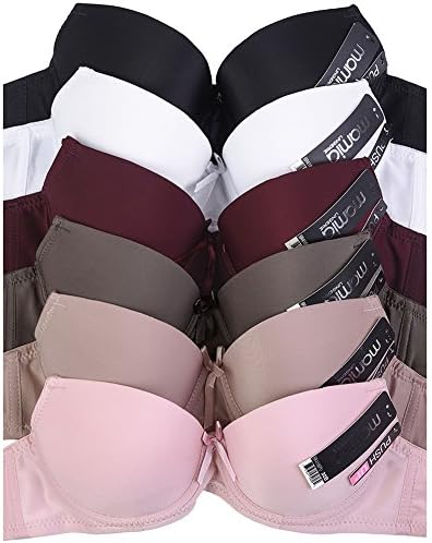 MaMia Sofra Women's Push Up Bras (Pack Of 6) Various Styles-38B-Romance