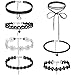 Choker Necklace 7 Pcs Choker Necklace Women Black Choker Velvet Choker Set