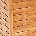Household Essentials Bamboo Trash Can, Basket Weave, Medium