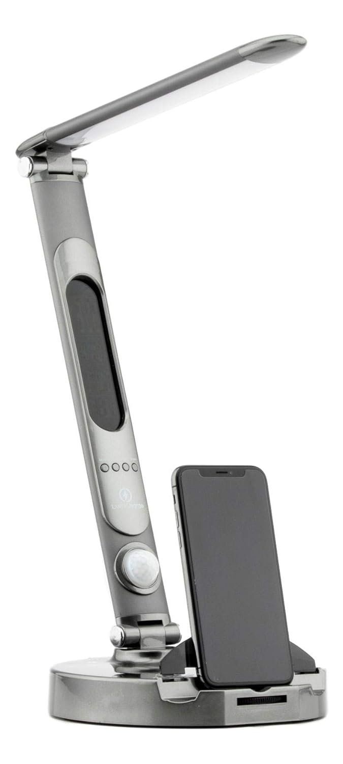 Best led desk lamp built-in clock, calendar, thermometer