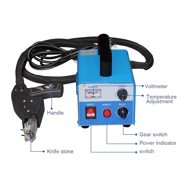 JULYMODA TIRE GROOVING TOOL 110V 400W TIRE GROOVER MACHINE IRON TIRE GROOVER CUTTER, PROFESSIONAL TIRE GROOVER HEATED MACHINE WITH 20 PCS BLADES FOR RUBBER AND TIRES