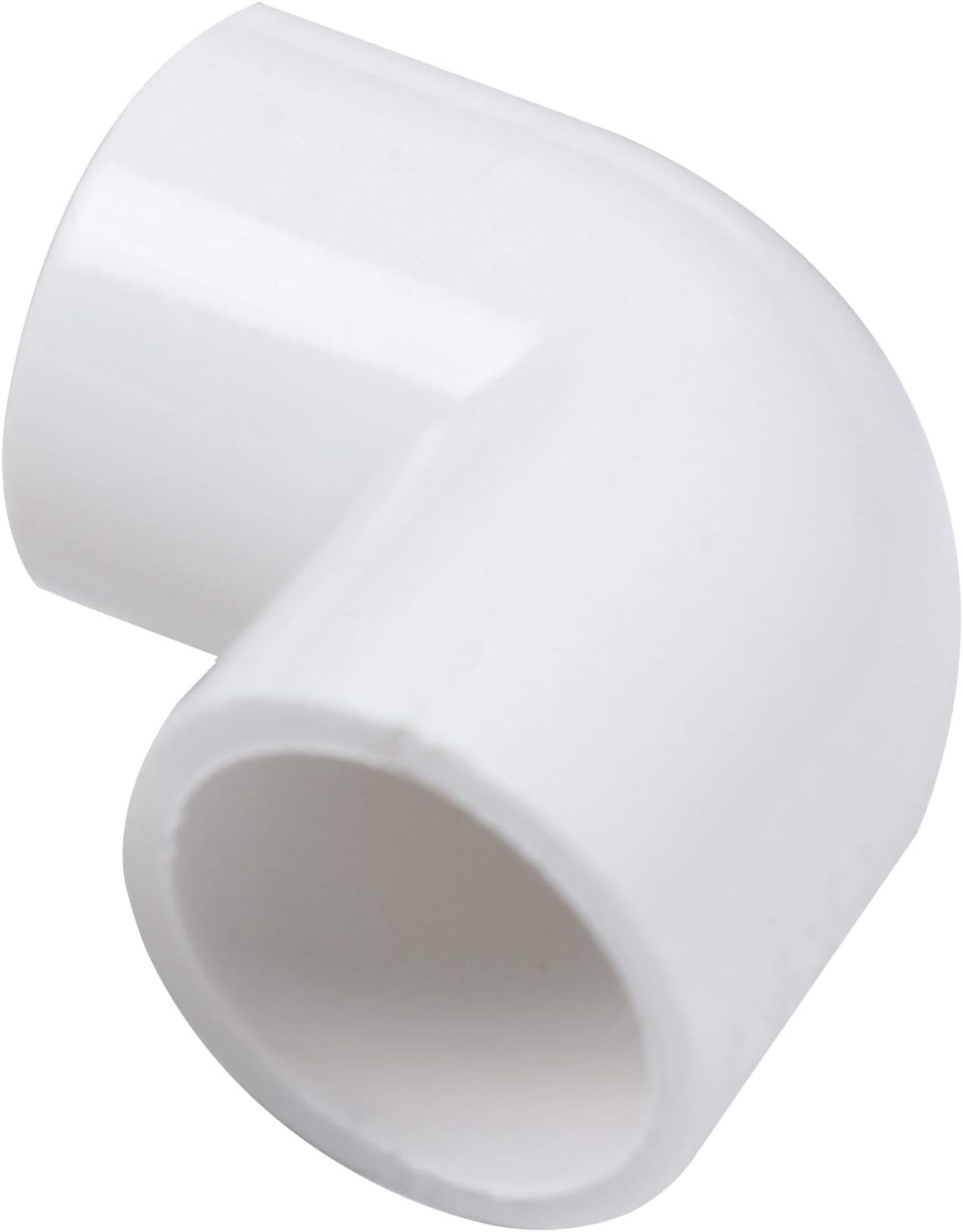 Essenc 5 Pieces 20mm Dia 90 Angle Degree Elbow PVC Pipe Fittings White