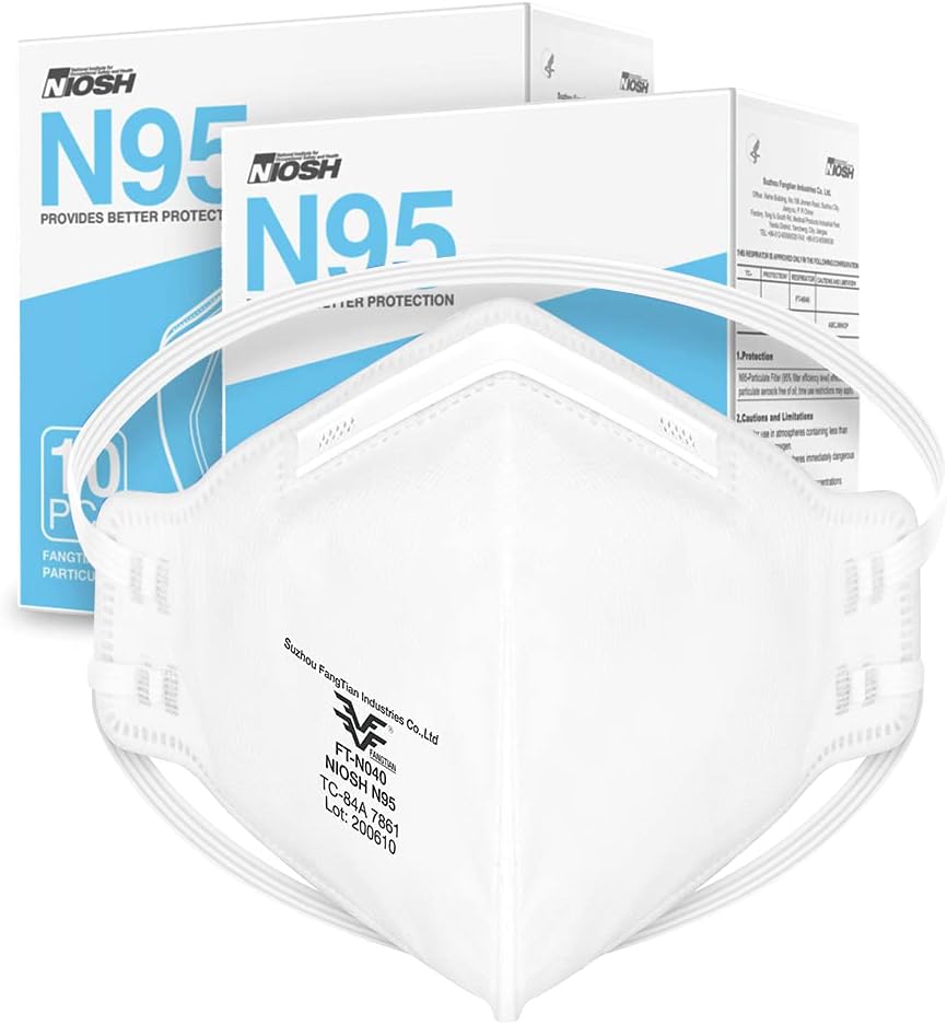 Niosh Approved N95 Mask Particulate Respirator Pack Of 20 Face Masks Universal Fit Amazon Com Niosh Approved N95 Mask Particulate Respirator Pack Of 20 Face Masks Universal Fit Amazon Com