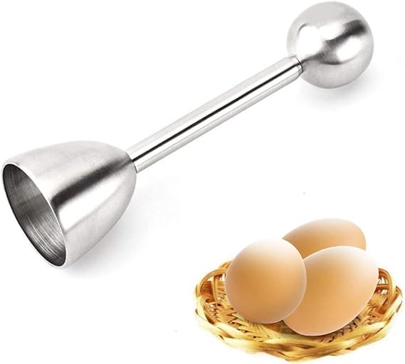 Coupe-Œuf Hotype - Ouvre Coquille Œufs Durs/Mous - Acier Inoxydable - Cuisine Pratique