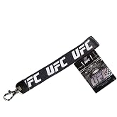 UFC Unisex Ufc Lanyard Wristlet Logo Charcoal