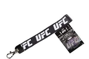 Pro Specialties Group UFC Unisex Ufc Lanyard Wristlet Logo Charcoal