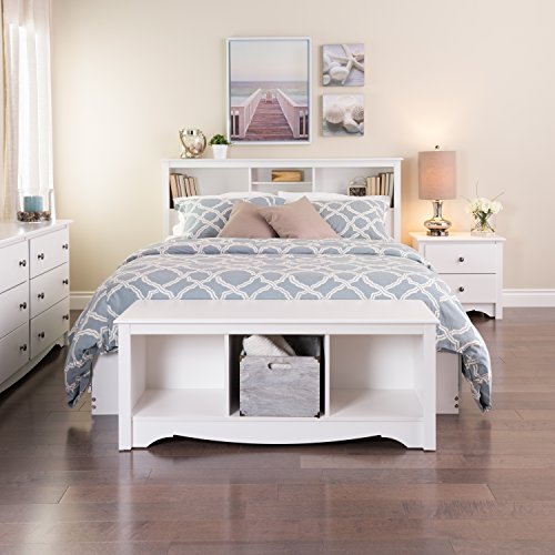 Prepac Full/Queen Bookcase Headboard, White Pricepulse