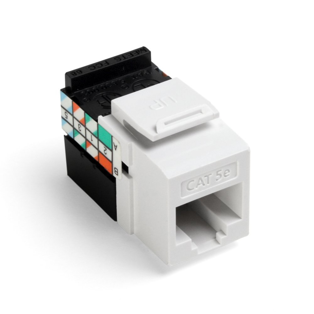 Leviton GigaMax Cat 5E QuickPort Connector, Cat