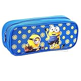 Despicable Me Minions Authentic Licensed Single Zipper Pencil Case (Blue)