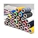 SODIAL- 24 Assorted Colors Polyester Sewing Thread-Pack of 24