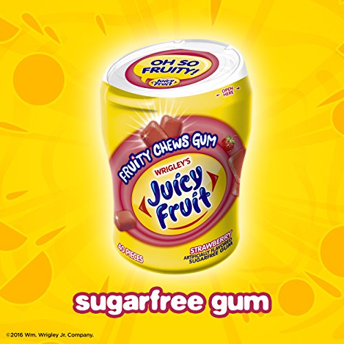 Juicy Fruit Fruity Chews Strawberry Sugarfree Gum, 40 piece bottle (4 Bottles) Buy Online in