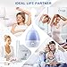 Janolia Cool Mist Humidifier, Ultrasonic Air Humidifier, with Essential Oil Tray, 7 Colors LED Night Light, for Home, Office, Yoga, Reading (1.3L)
