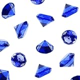 Acrylic Color Faux Round Diamond Crystals Treasure Gems for Table Scatters, Vase Fillers, Event, Wedding, Arts &amp; Crafts (1 Pound, 240 Pieces) by Super Z Outlet (Royal Blue)