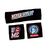 JOHN CENA Headband Wristband Set Choice of Color WWE New-Black