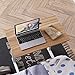 DlandHome 23.6 Inches Medium Size Mobile Side Table, Adjustable Movable w/Tablet Slot & Wheels, Portable Laptop Stand for Bed Sofa, D-05#3-60O Oak, 1 Packthumb 4