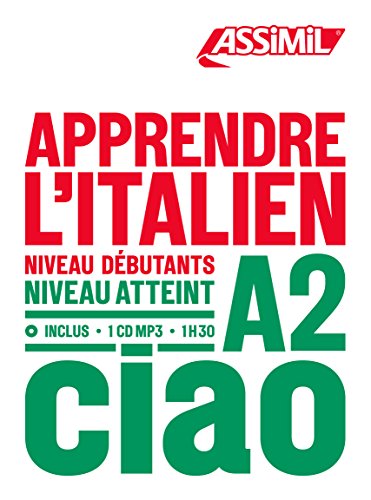Apprendre L'Italien - niveau A2: Book + 1 CD Mp3 (French and Italian Edition) by (Paperback)