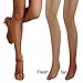 Bartolini Women Professional Dance Fine Fishnet Tight Stocking (Med, Flesh)