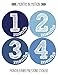Months in Motion Baby Monthly Stickers Milestone Newborn Infant Gift First Year (Set of 12 Stickers)