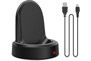 UKIISM Samsung Gear S3 Watch Charger, S4 S2 Wireless Qi Charging Cradle Dock for Classic/Frontier Smartwatch