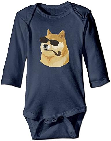 TREEWw Deus God Dog Shiba Inu Unisex Baby Long Sleeve Onesie 18 Months