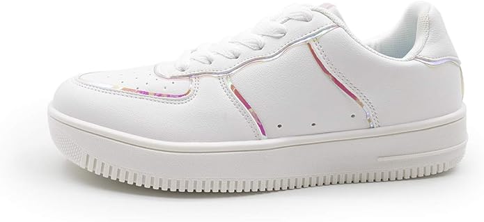 rainbow platform tennis shoes