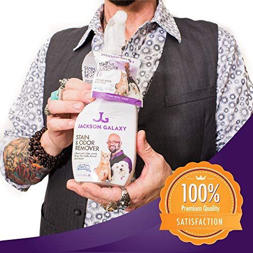 Jackson Galaxy: Stain & Odor Remover - Pet Urine Remover - 23 oz Bottle - 2 Fill Tablets Included - Eliminates Pet Stains & Odors Quickly - Works On Multiple Surfaces - Non-Toxic Formula - Thumbnail 6