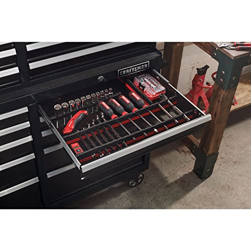 CRAFTSMAN Tool Chest With Drawer Liner Roll/Tray Set, 52Inch on