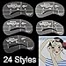 24Styles Eyebrow Grooming Stencil Kit Template Shaping Shaper DIY Tools