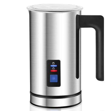 KYG elektrischer Milchaufschäumer 240 ml 500 W Milchaufschäumer milk frother Automatischer Milchaufschäumer für kalte und war