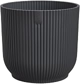 elho Vibes Fold Round Mini Flower Pot 7.0 cm Black Anthracite view 2