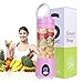 Portable Blender Mini Travel Juice Cup, Bbtops Fruit Mixer Personal Size USB Juicer Cup, USB Charging Sport Juice Maker, Shakes and Smoothies Blender 380ml, Pink
