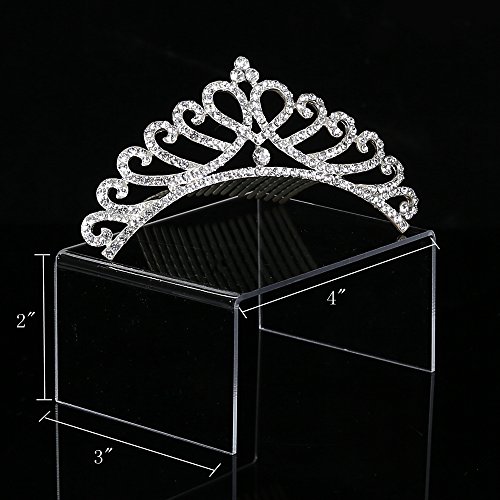 ihomecooker 12 Pack Clear Acrylic Display Risers Showcase for Jewelry Pop Figure Toy Stand 4" x 3''x 2'' (12 Pack 4" x 3''x 2'') - Thumbnail 3