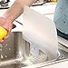 Dealglad Plastic Translucent Kitchen Sink Water Splash Proof Retaining Plate With Attached Sucker